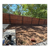 Wood Privacy Fence Building